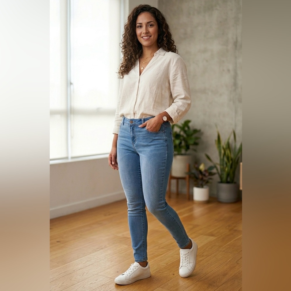 Juicy Couture Light Blue Skinny Jeans for Women